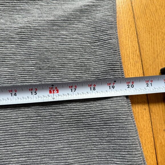 Banana Republic Size XL Gray Micro-Stripe Sleeveless Knit Turtleneck Tunic Dress - Picture 12 of 14